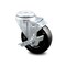 Service Caster 4 Inch Hard Rubber Wheel Swivel Bolt Hole Caster with Brake SCC-BH20S414-HRS-TLB - alternate 1